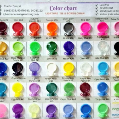 ead7a0ad75334f7398197db91890e5dc.jpeg Elastomeric Color Chart for Ligature Ties & Chains